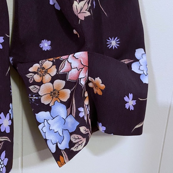 Forever 21 open front floral print cropped blazer - Picture 5 of 5